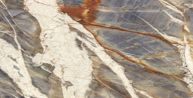 Porcelain stoneware Blue Tempest 6 mm 1500x1500 Polished фото №1