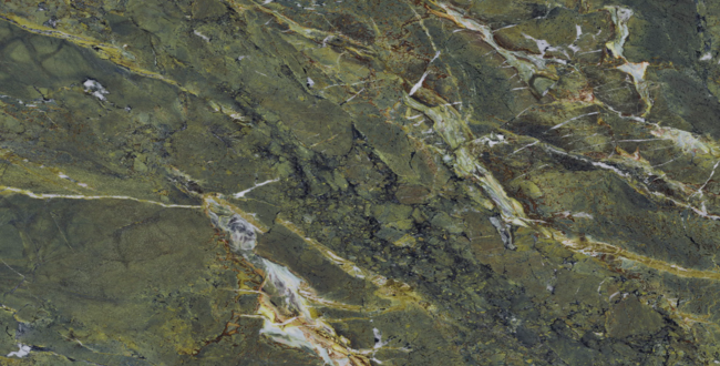 Керамогранит Verde Karzai 6 mm 1500x1500 Polished фото №1