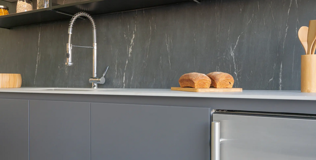 Porcelain stoneware Belvedere Black 320x160x6(+) Polished фото №3