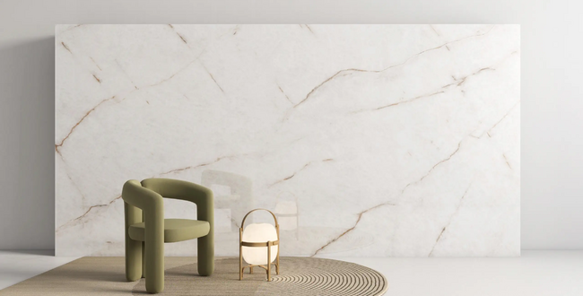 Porcelain stoneware worktop Crystal Lux White 320x160x6(+) Velvet фото №3