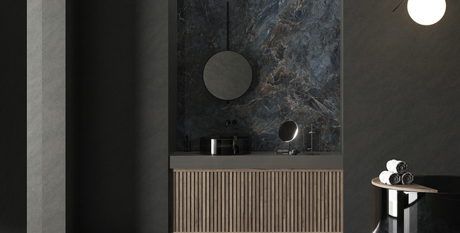 Столешница из керамогранита Labradorite Royalblue 320x160x6(+) Polished фото №3