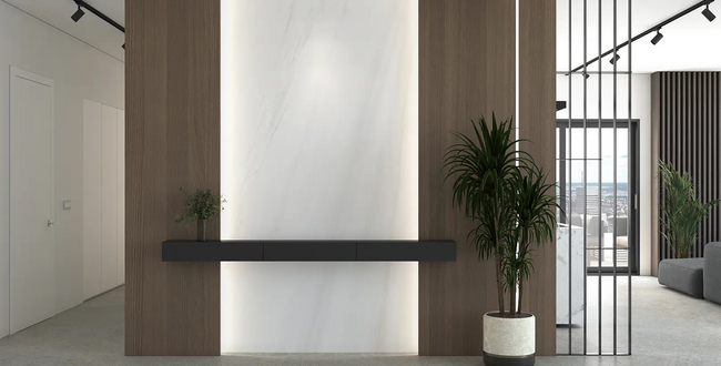 Porcelain stoneware Lasa White 324x162x20(+) Polished фото №3