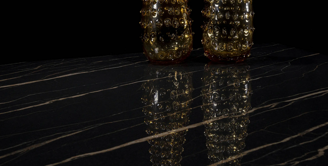 Porcelain stoneware Laurent Black 320x160x6(+) Polished фото №2
