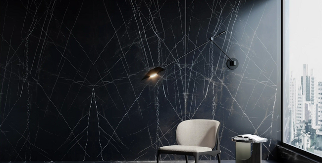 Керамогранит Marquina Black 320х160х6(+) Polished фото №3