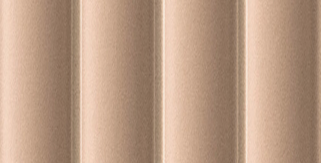 Porcelain stoneware Fluted 100x300x8 Terracotta Matt фото №1