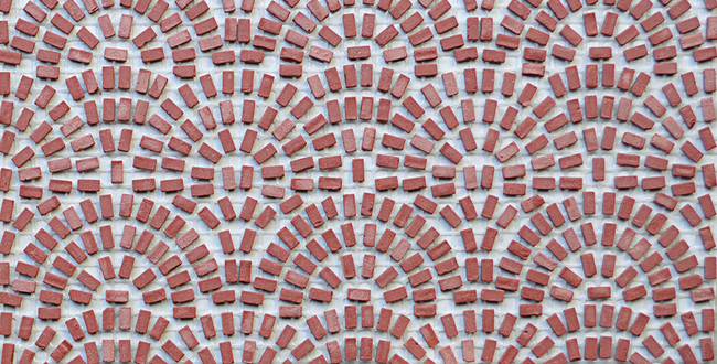 Керамограніт Micromosaics Micro-Brick 300x300x3 Red Pavement фото №1