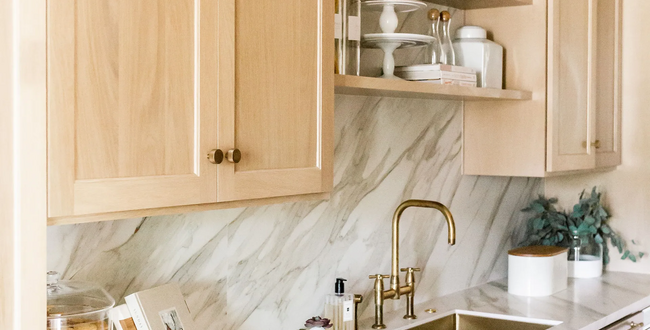Porcelain stoneware worktop Calacatta Gold 6 mm 1500x3200 Silk фото №3