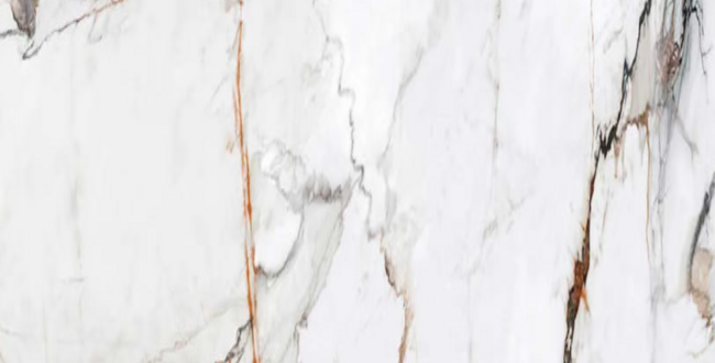 Столешница из керамогранита Calacatta Luxe 12 мм 1600x3200 Polished фото №1