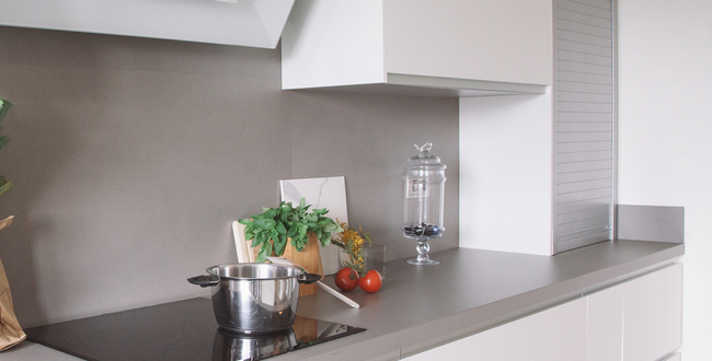 Porcelain stoneware worktop Cement 12 mm 1600x3200 Satin фото №2