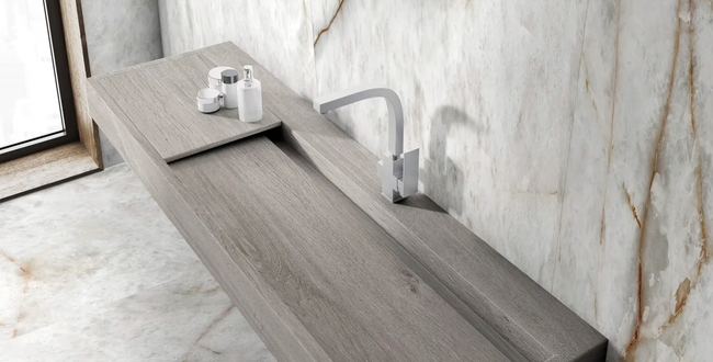 Porcelain stoneware Winter Dala 6 mm 1500x3200 Silk фото №2