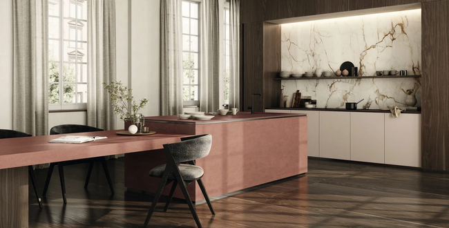 Porcelain stoneware Balance Marsala Red 320x160х12 Natural фото №2