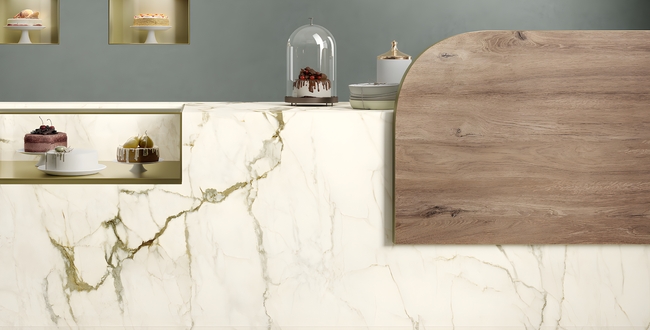 Керамогранит Calacatta Macchia Vecchia 320x160х12 Polished фото №6