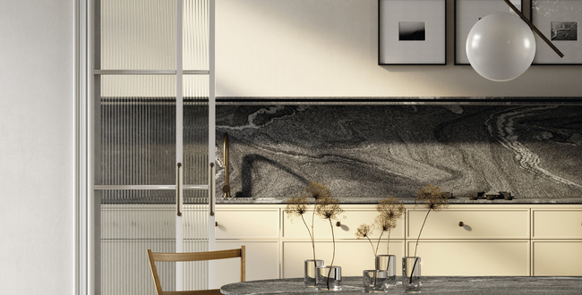 Столешница из керамогранита Silver wave 4d 320x160х12 Lapped фото №2