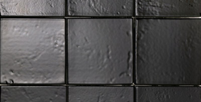 Porcelain stoneware Artigiana i Quadrati 110x110x10,5 10 Nero Glossy фото №1