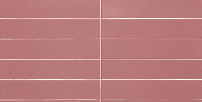Porcelain stoneware Fattamano 75x380x10 Dusty Rose Glossy фото №2