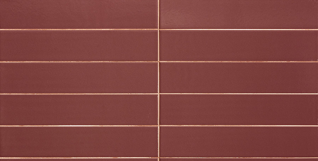 Porcelain stoneware Fattamano 75x380x10 Maroon Matt фото №2