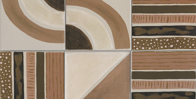 Керамогранит Genesi 150x150x8,5 Terra Browns Matt фото №2