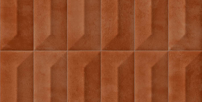 Porcelain stoneware Pop Ridge 62x250x8,5 Terra Glossy фото №2