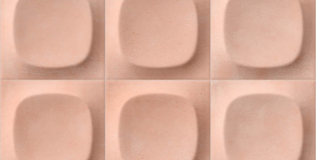 Керамогранит Pop Groovy 10x10x8,5 Rosa Antico Glossy фото №2