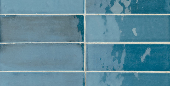 Porcelain stoneware Tbrick 52x160x10 Navy Glossy фото №2