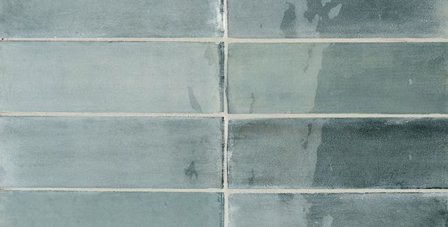 Porcelain stoneware Tbrick 52x160x10 Petroleum Glossy фото №2