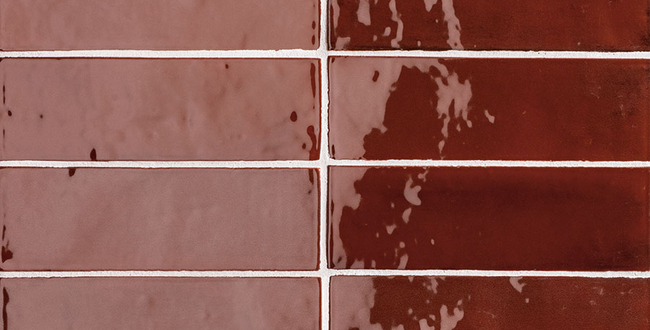 Керамогранит Tbrick 52x160x10 Vivid Ruby Glossy фото №2