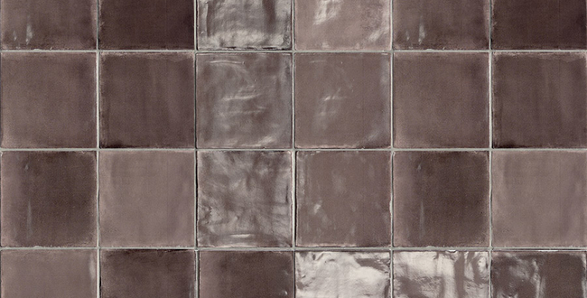 Porcelain stoneware Tsquare 150x150x10 Pink Powder Glossy фото №2