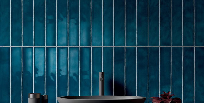 Керамогранит Vernici 50x250x10 Posh Blue Glossy фото №3