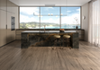 Porcelain stoneware Onice Black 324x162x20 Polished photo #3