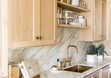Porcelain stoneware worktop Calacatta Gold 6 mm 1500x3200 Silk photo #3