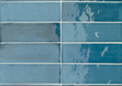Porcelain stoneware Tbrick 52x160x10 Navy Glossy photo #2