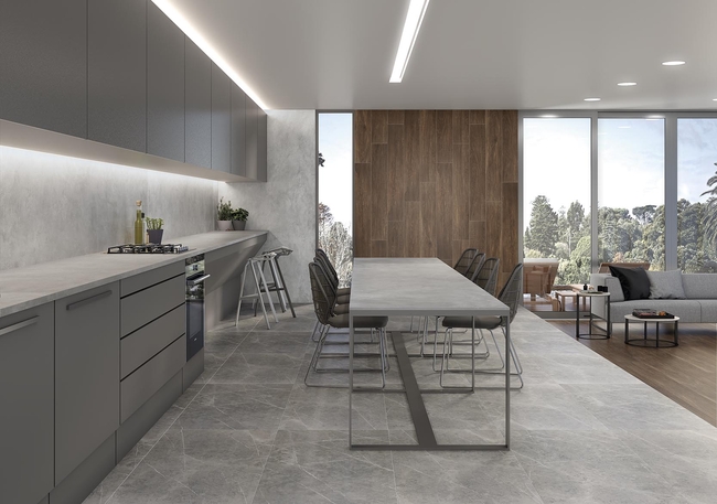 Porcelain stoneware worktop Cosmopolita Silver фото №3