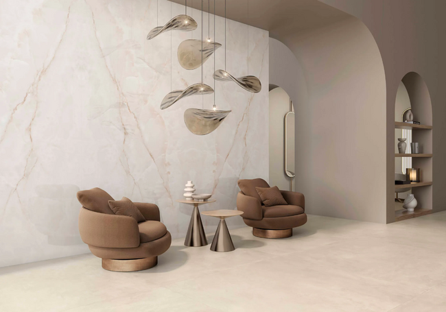 Porcelain stoneware Onice Lux White фото №2