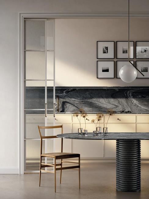 Porcelain stoneware Silver wave 4d фото №3